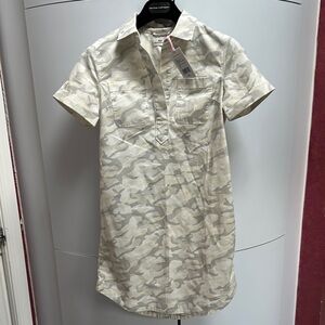 Vineyard vines Women’s New Margo  Camouflage Shirt Dress Pina Colada size 00